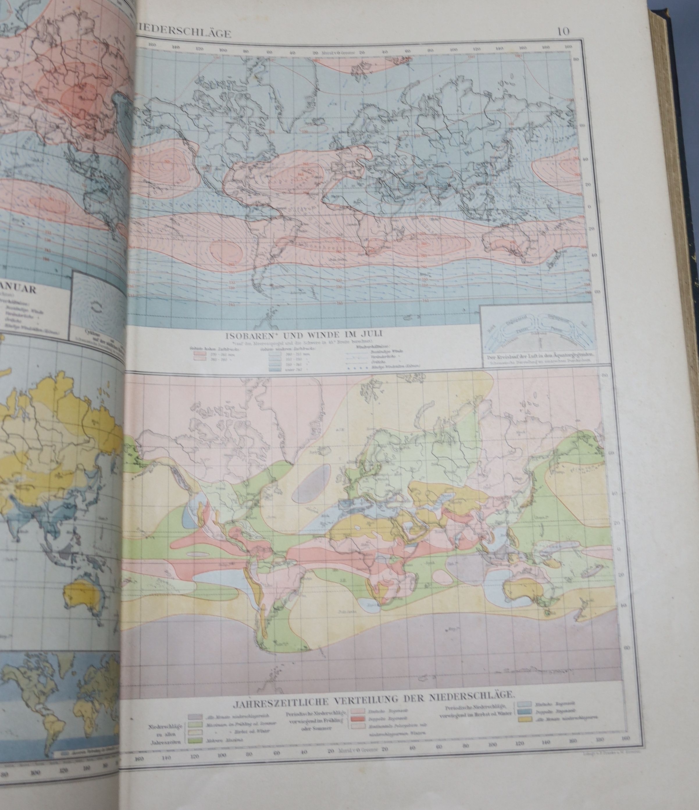 Andreas Handatlas, cloth and gilt